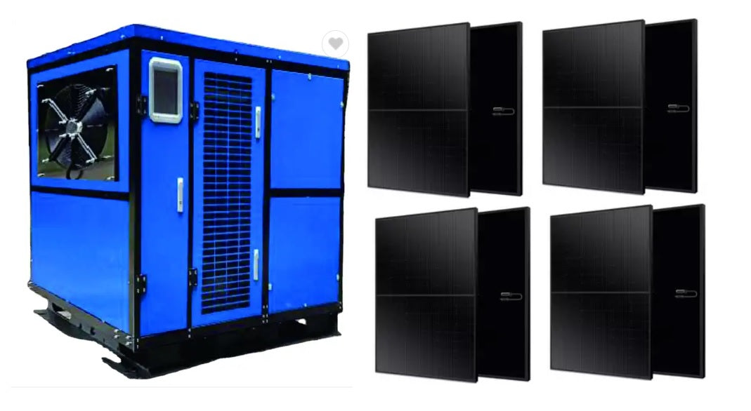Vattengenerator ElinW_biggie, vattenförsörjare på solcellspaneler - 300L vatten per dag.