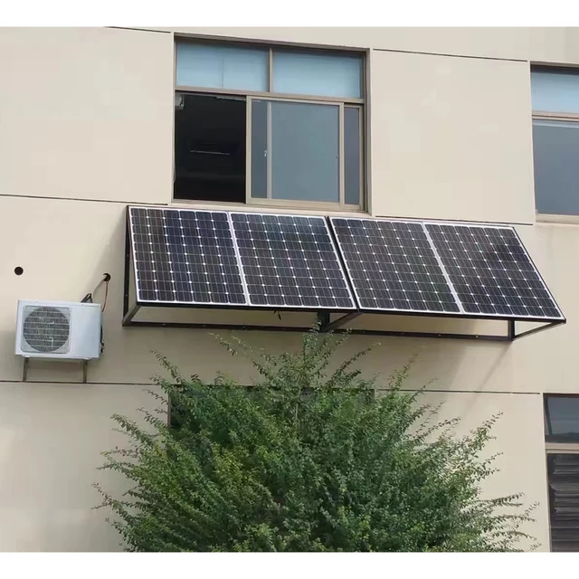 Air condition med solcellspanel
