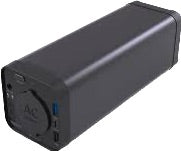 Kraftfull  solcells Powerbank med 220V AC laddare