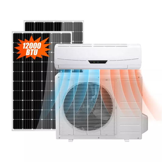 Air condition med solcellspanel