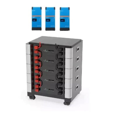 Solcellsbatteri Elin stapelbara 50kWH- med 18kWh Victron inverter Ladda när elen är billigare, använd när elen är dyr.